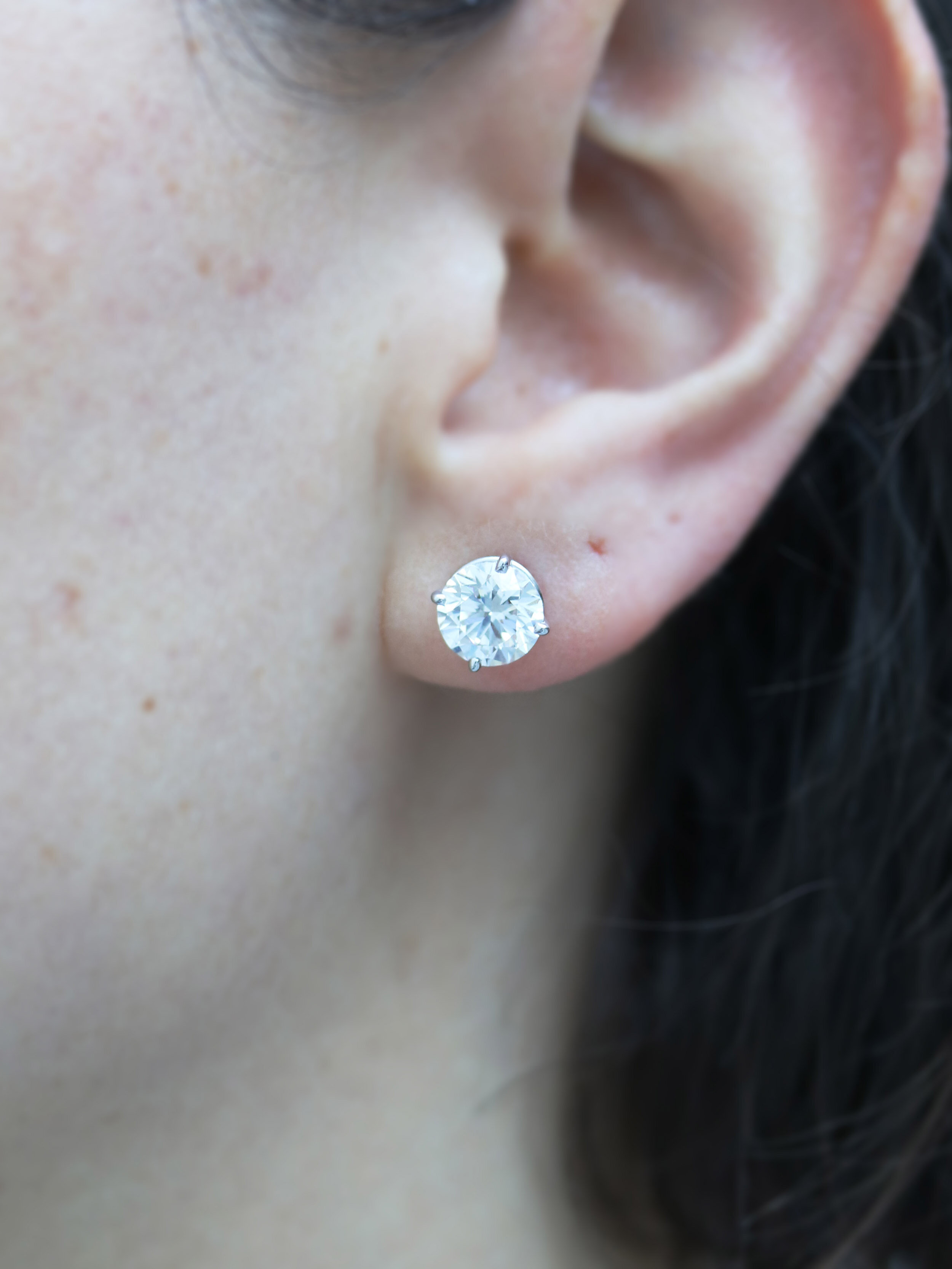 Lab Diamond Stud Earrings