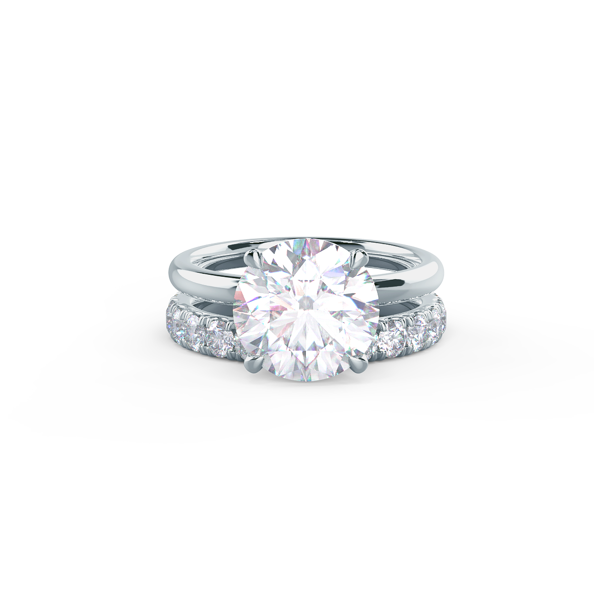   This setting pairs with a wide variety of wedding band styles.     View Wedding Band Details   