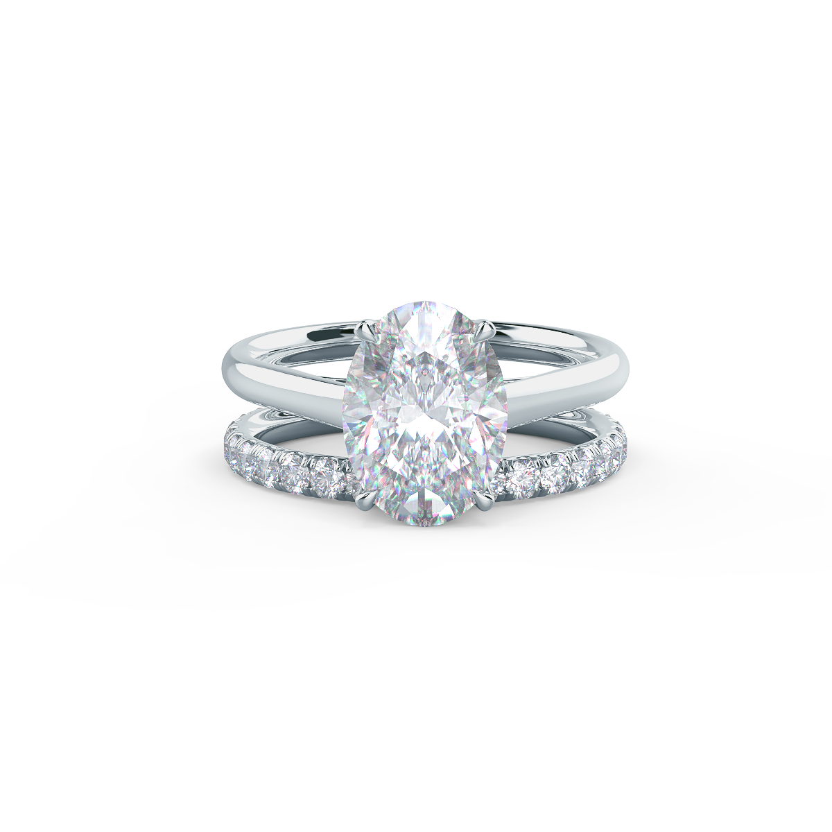  This setting pairs with a variety of wedding band styles.    Shop All Wedding Bands   