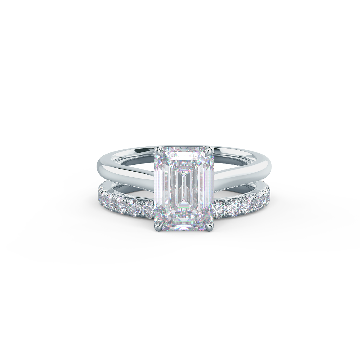  This setting pairs with a variety of wedding band styles.     Shop All Wedding Bands   