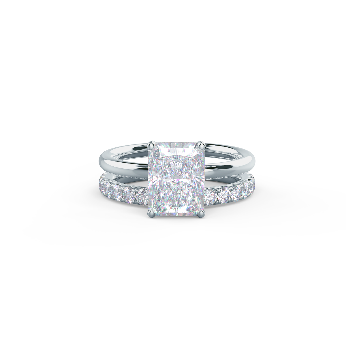  This setting pairs with a variety of wedding band styles.    Shop All Wedding Bands   