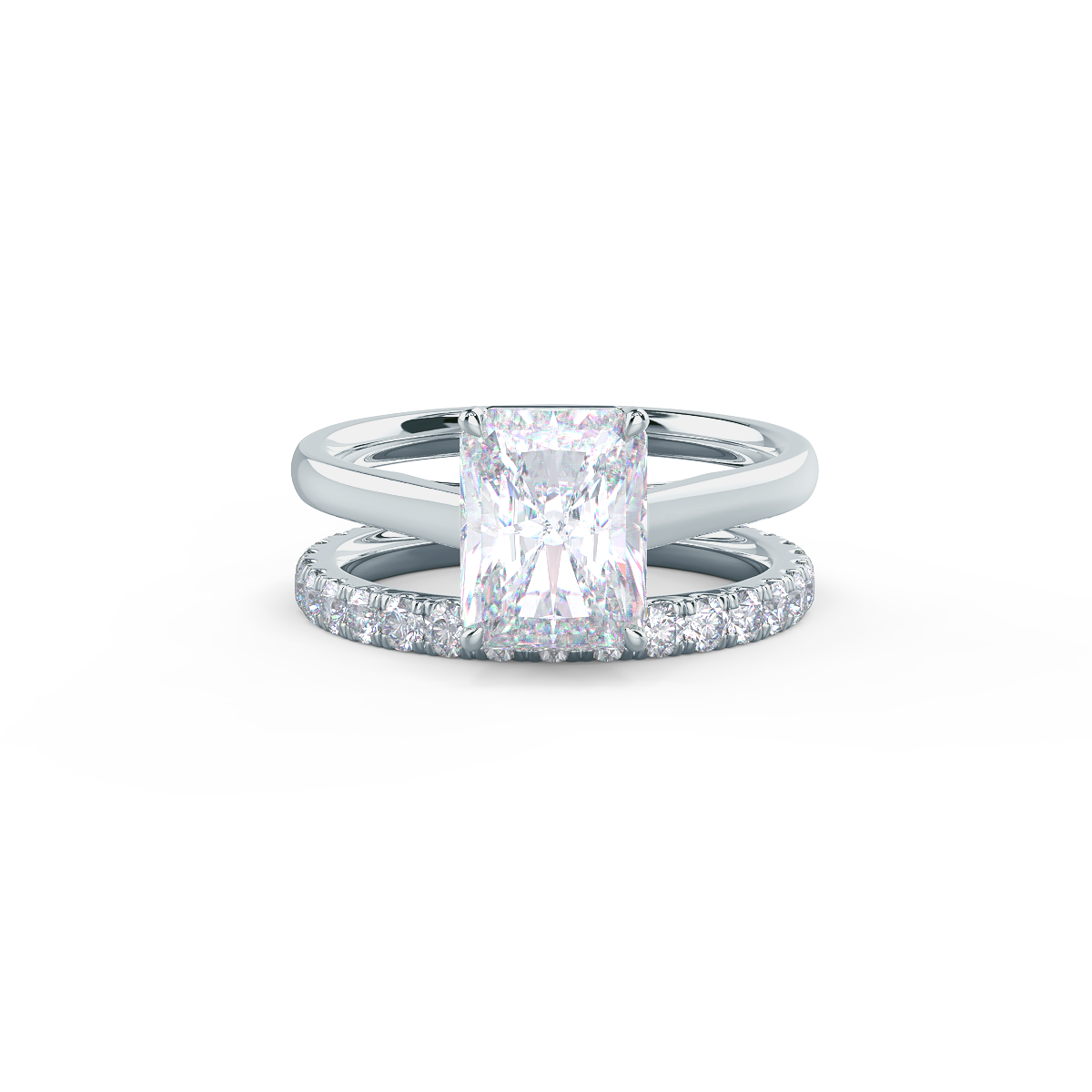  This setting pairs with a wide variety of wedding band styles.    Shop All Wedding Bands   