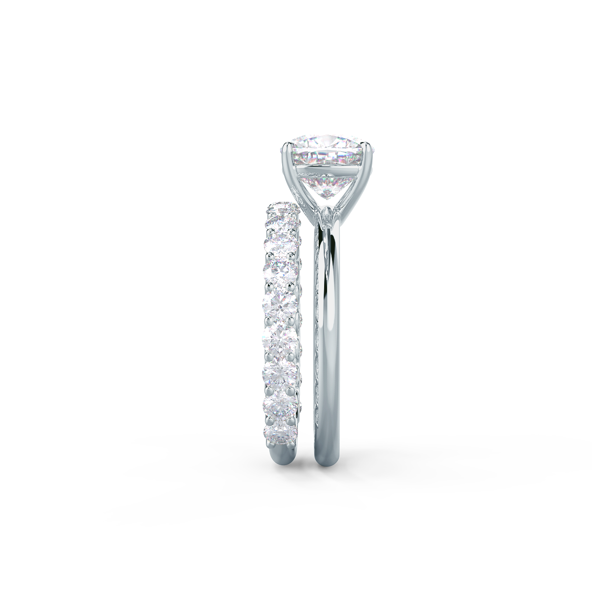   This setting pairs with a variety of wedding band styles.     Shop All Wedding Bands   