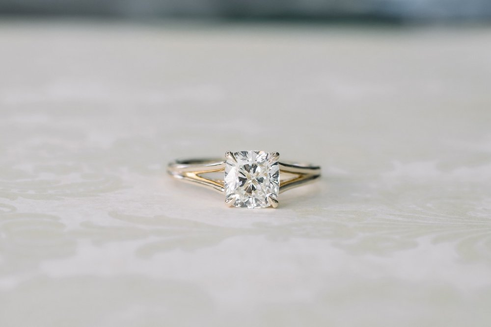 The Split Shank Pavé Solitaire
