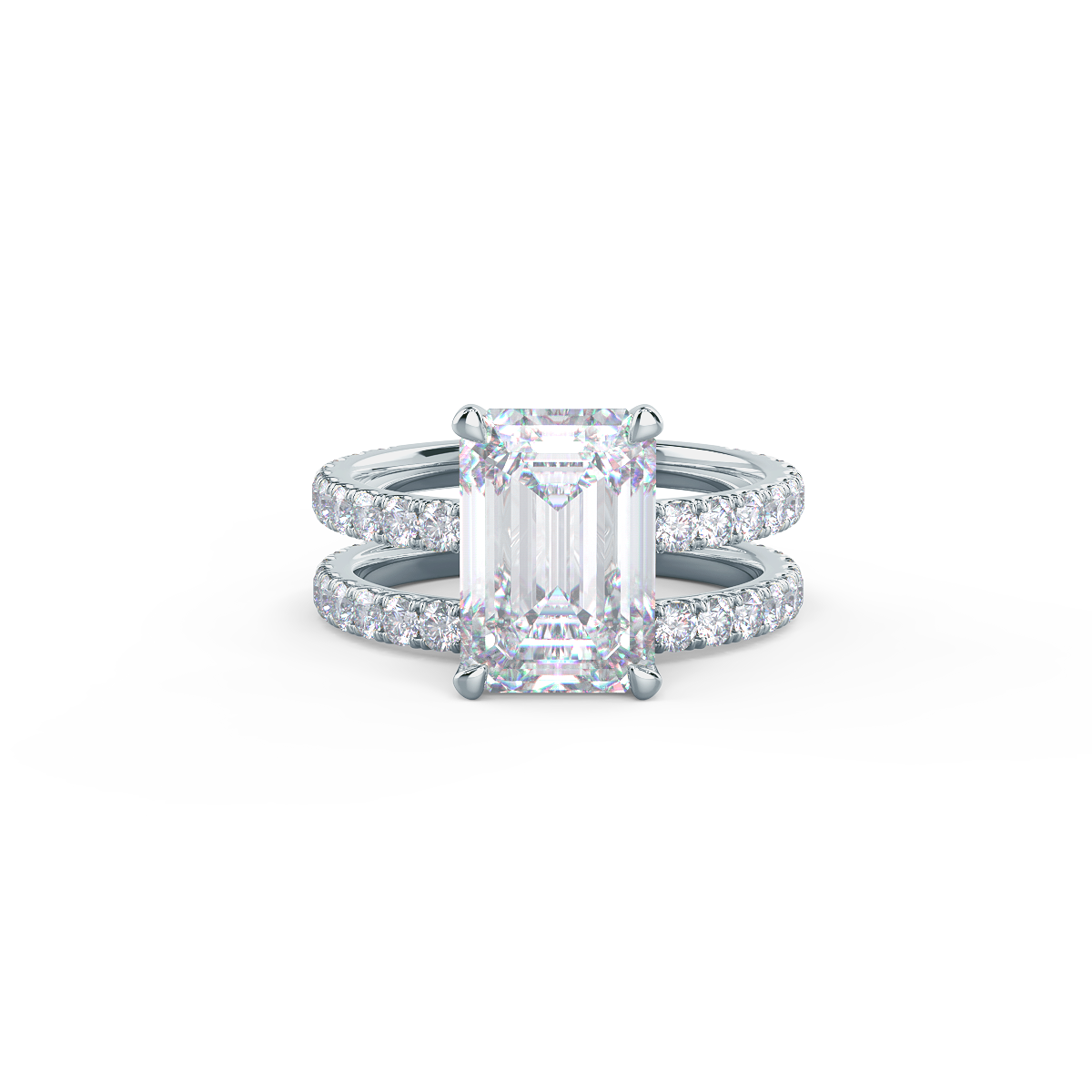  This setting pairs with a variety of wedding band styles.    Shop All Wedding Bands   