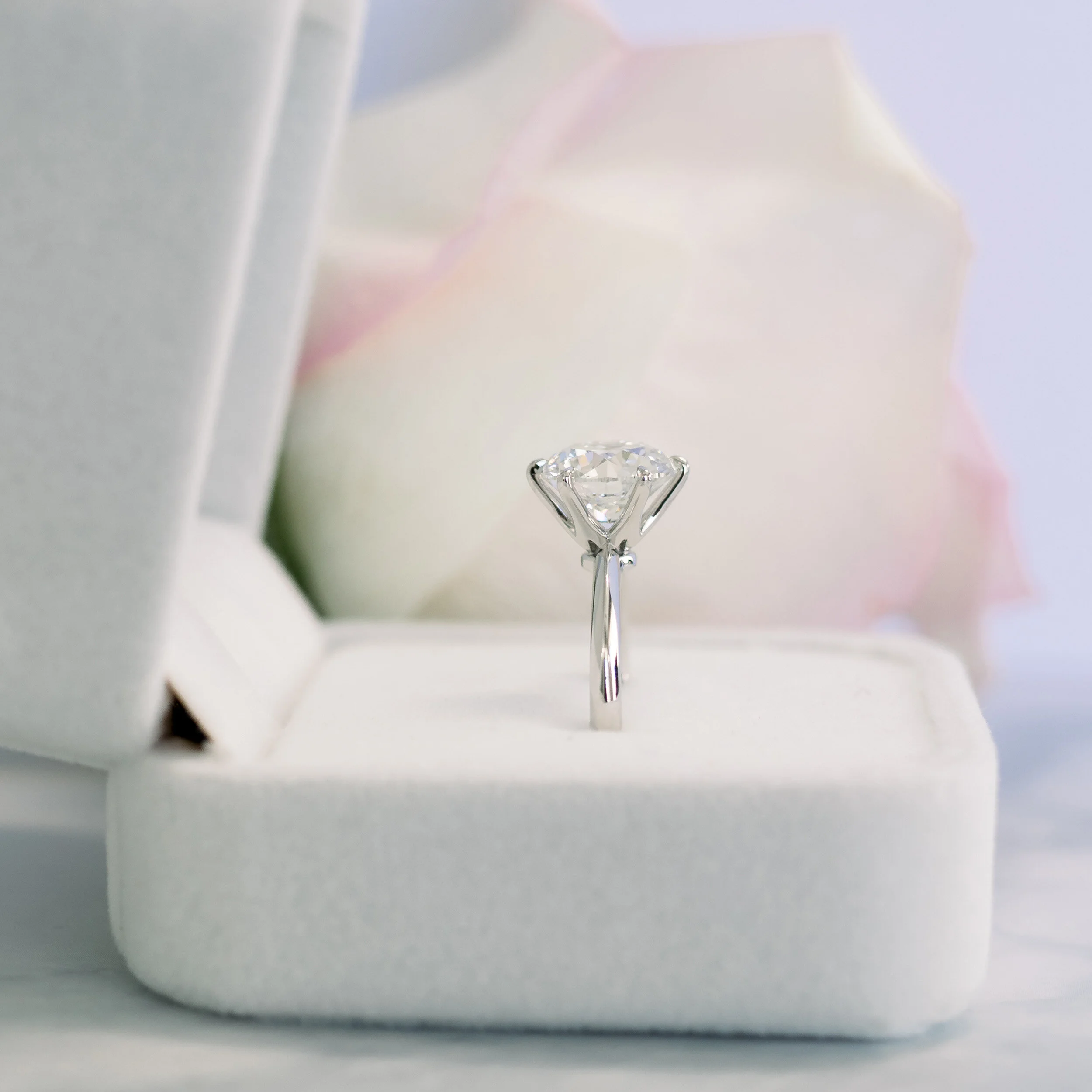 Tiffany Six Prong Solitaire Setting 