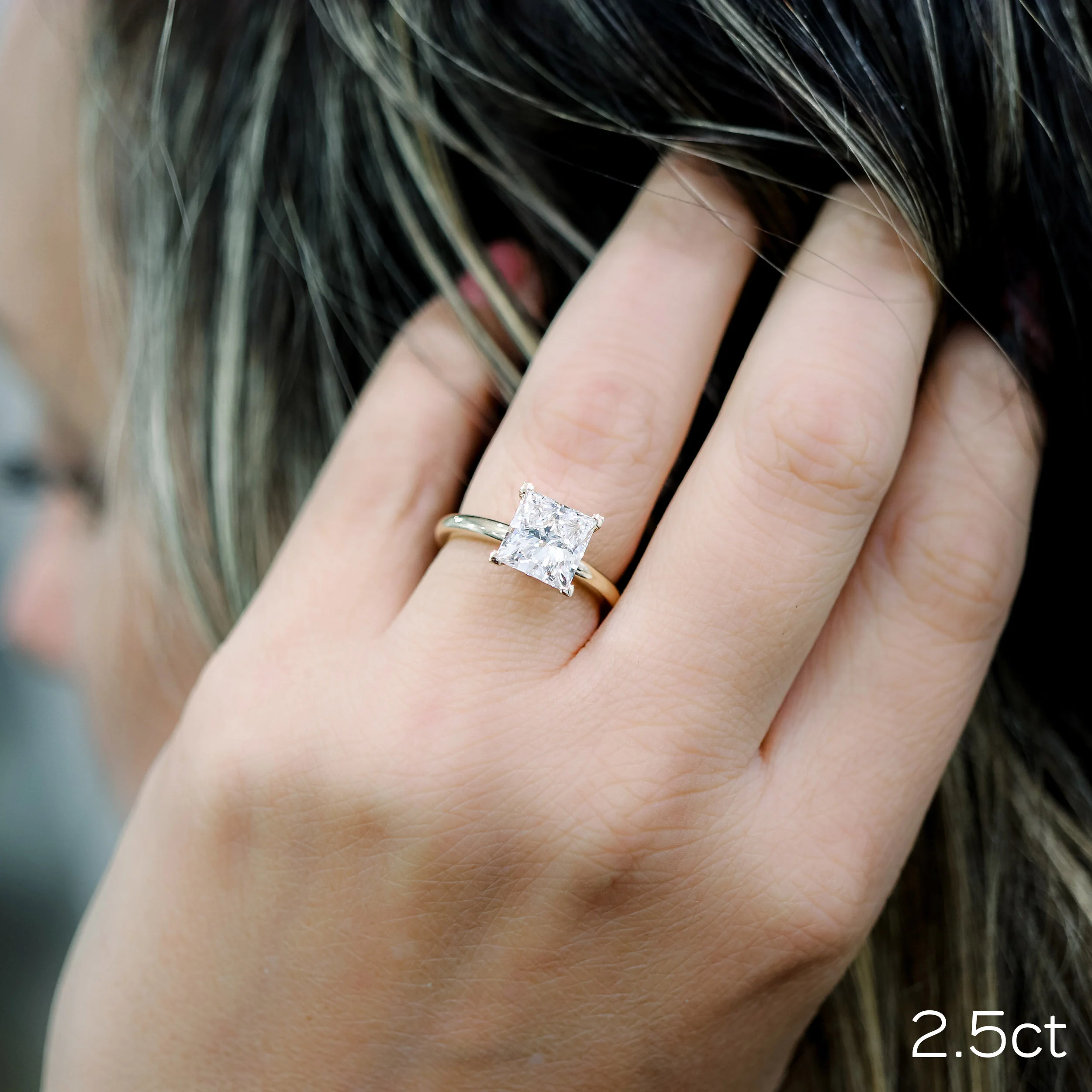 Princess Classic Four Prong Solitaire