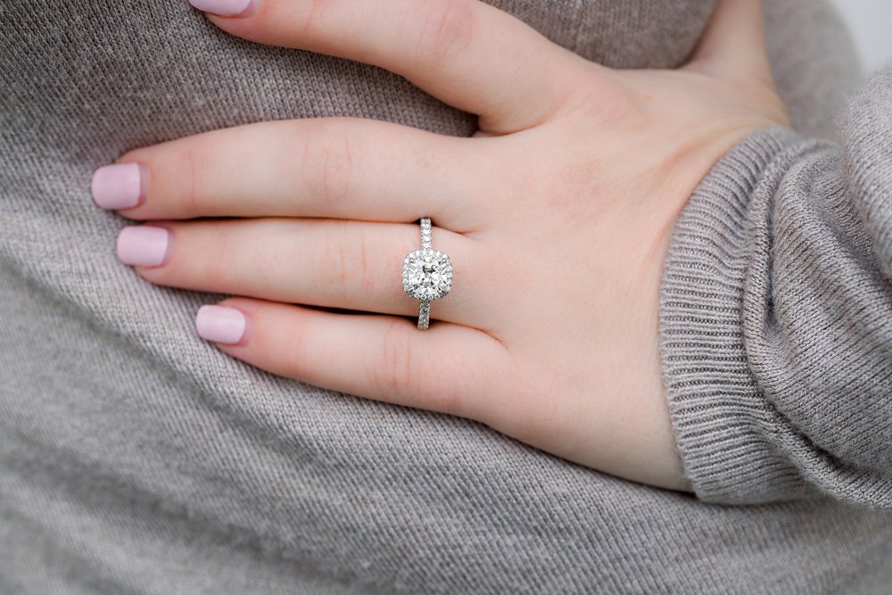 1.75 Carat Lab Grown Diamond Engagement Rings