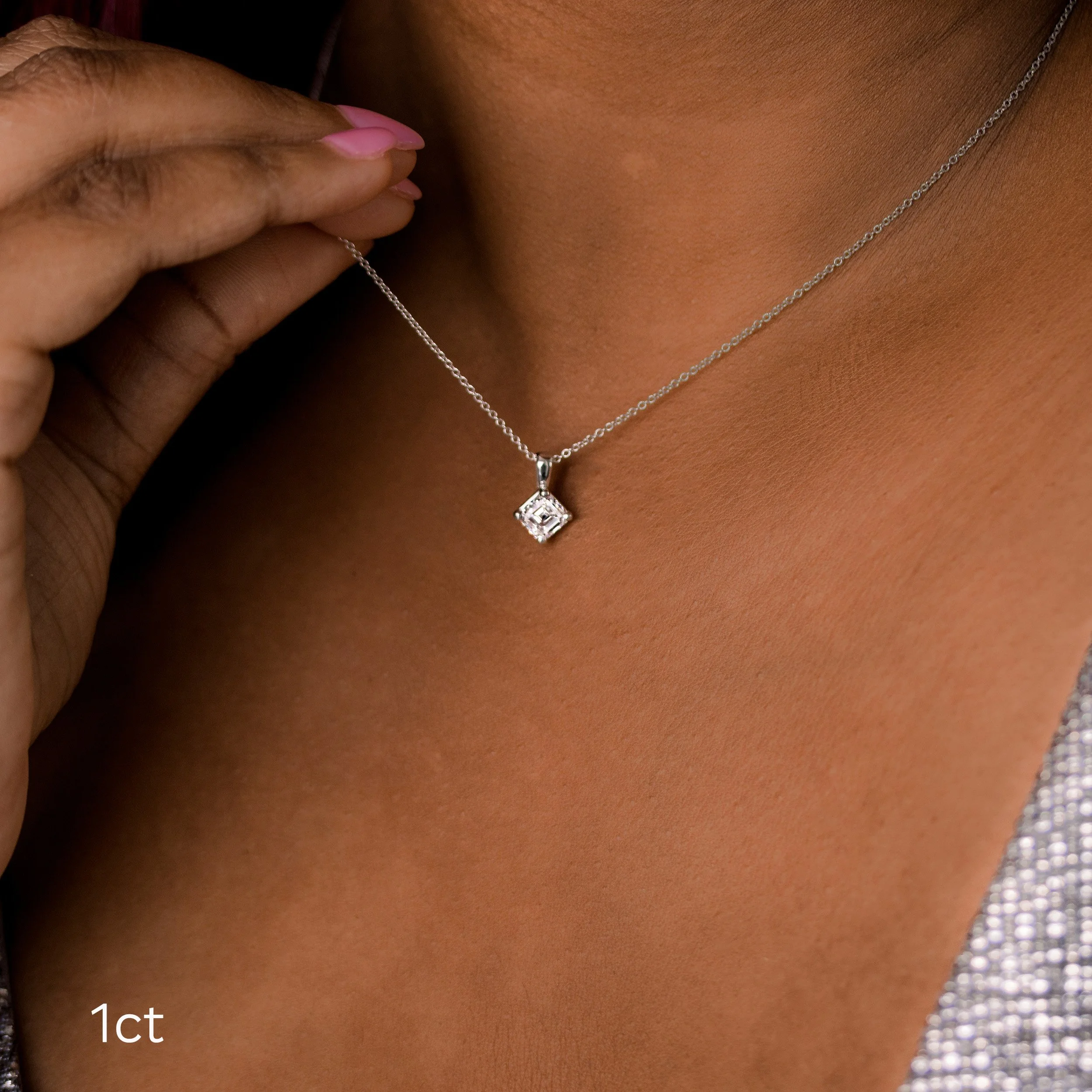 Classic Asscher Pendant