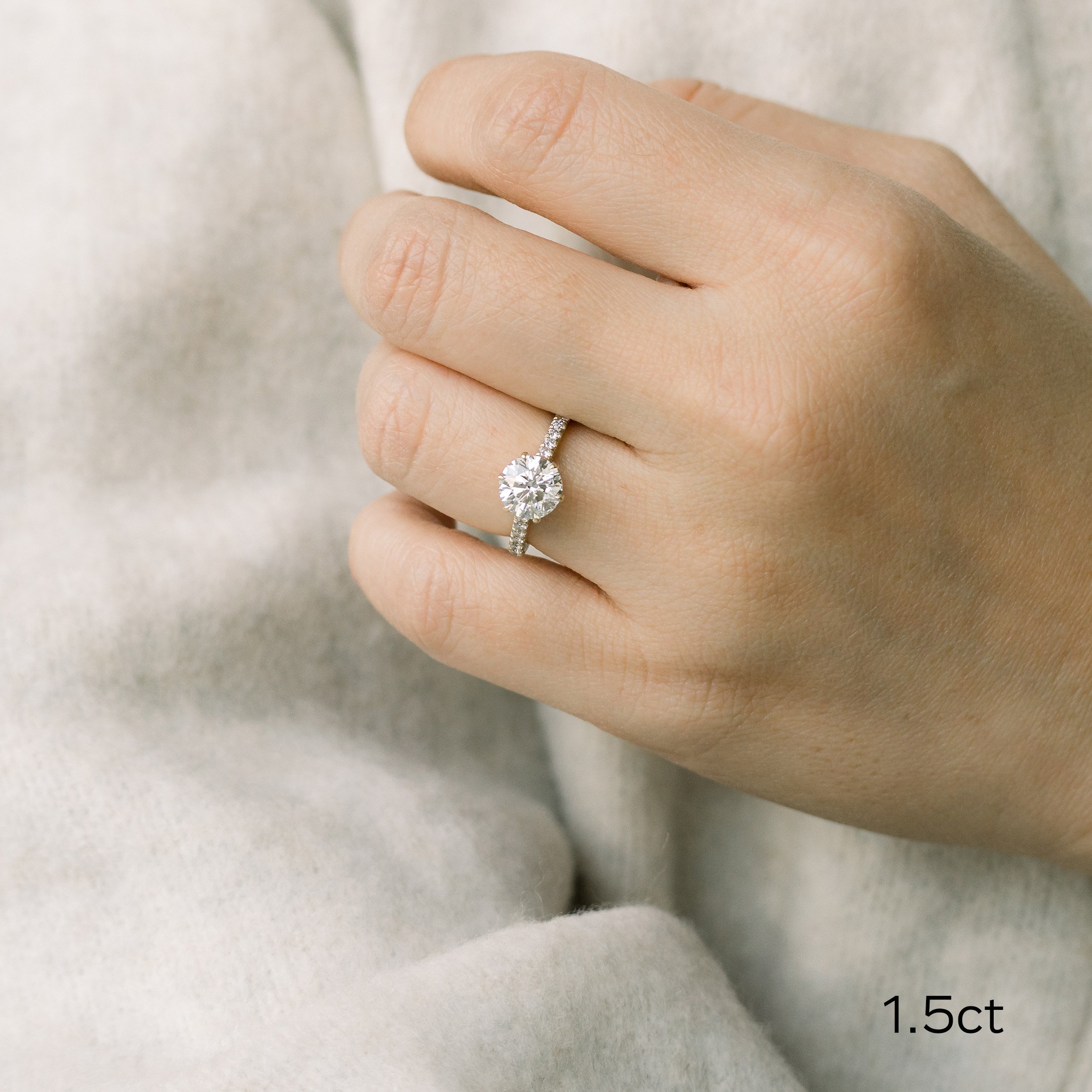 Hemsleys Collection 14K Round Diamond Cushion Halo Engagement Ring –  Hemsleys Jewellers