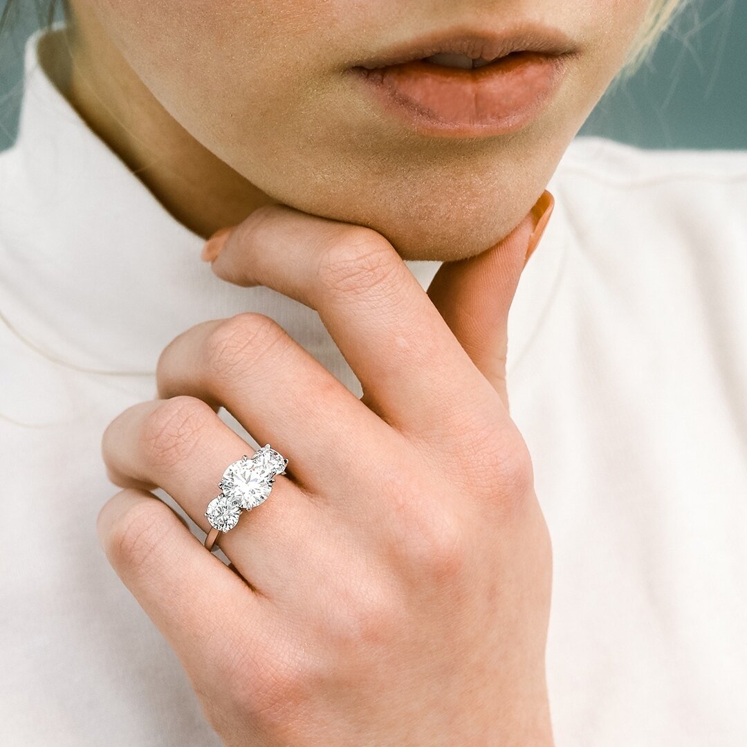 We can't get enough of this gorgeous Round Three-Stone Engagement Ring featuring a 2.5ct round brilliant center stone and 0.8ct side stones. ⁠
⁠
At Ada Diamonds, we deliver the best lab diamonds on earth, hand-selected by experts for extraordinary qu