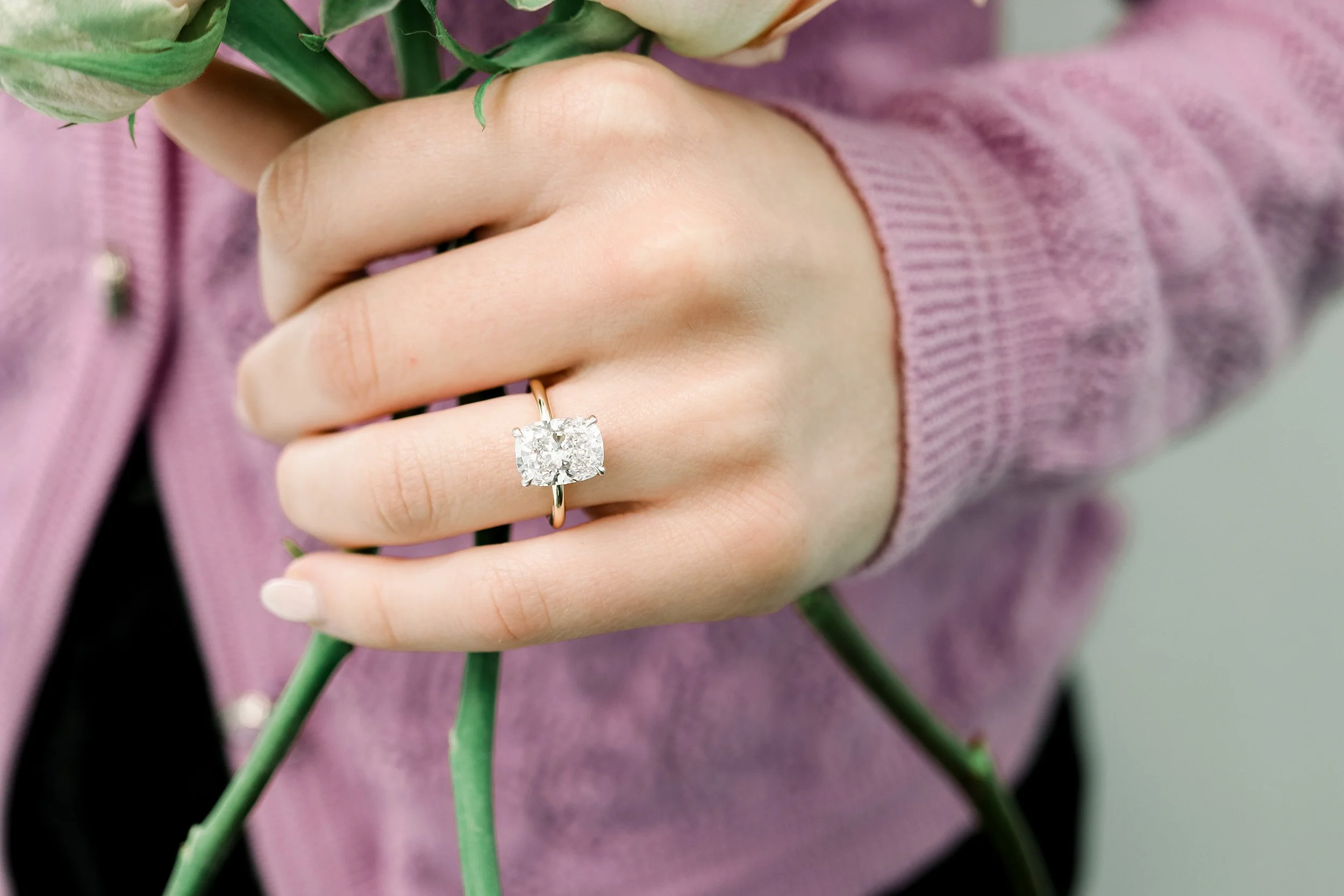 3.5 Carat Lab Grown Diamond Engagement Rings