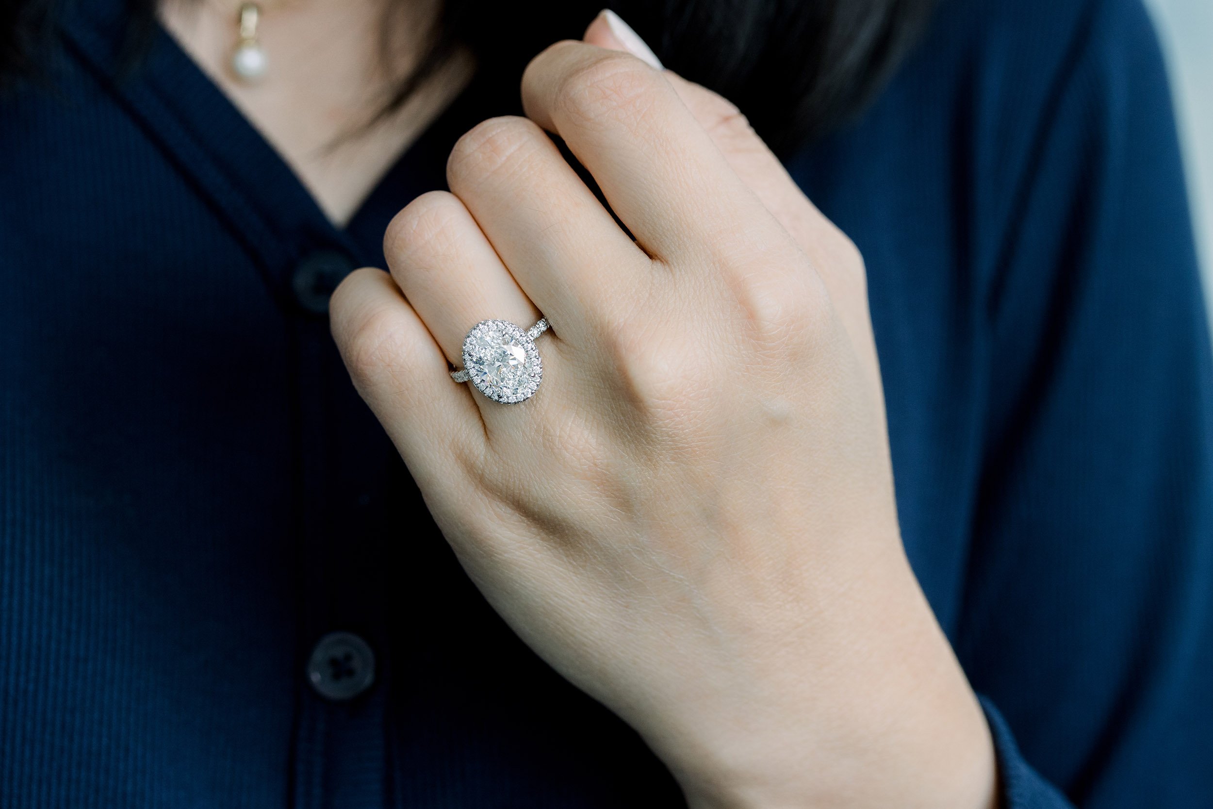 3 Carat Lab Grown Diamond Engagement Rings