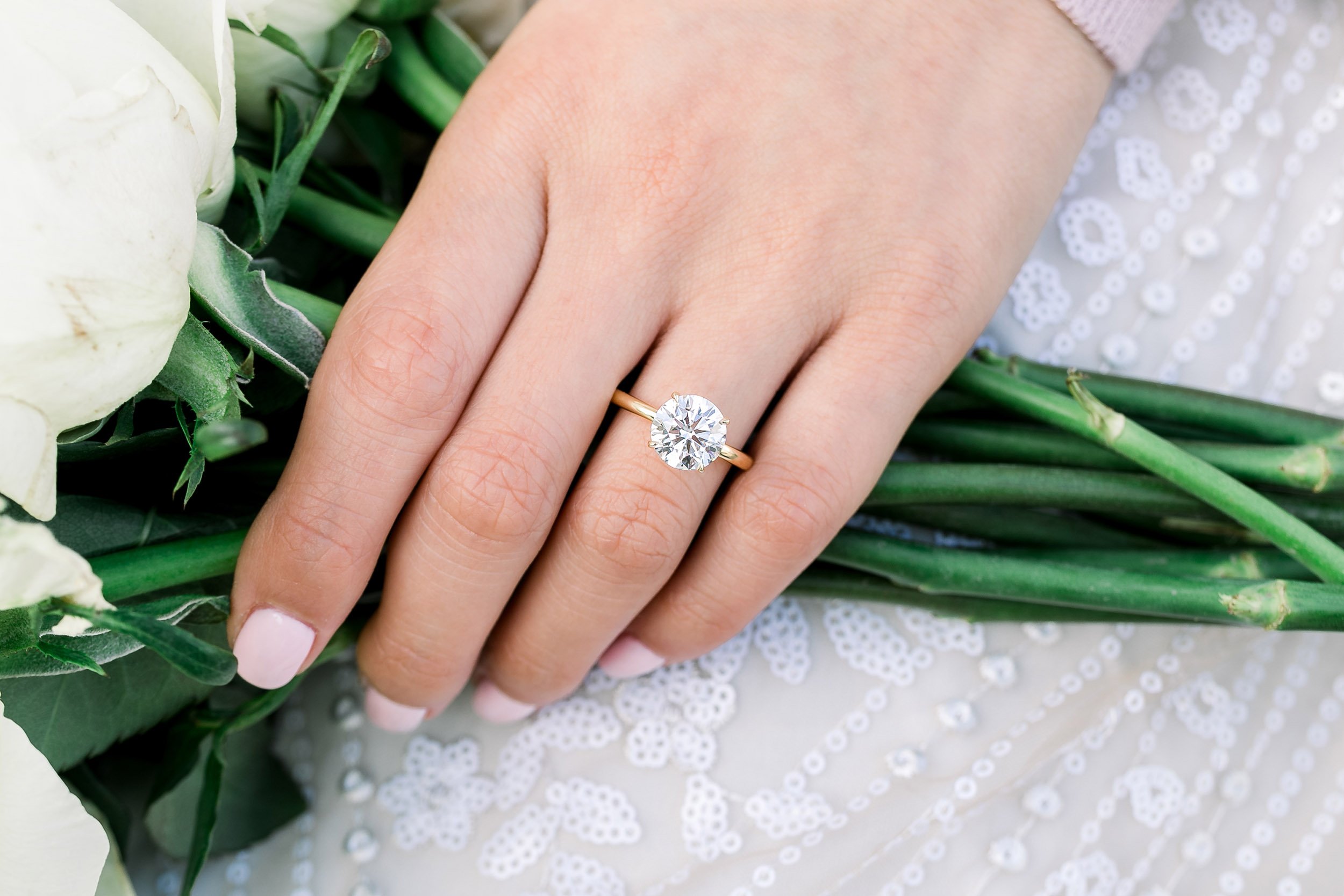 1/3 Carat Diamond Wedding Ring Lab Grown 11 stone 14k White Gold Half Eternity 