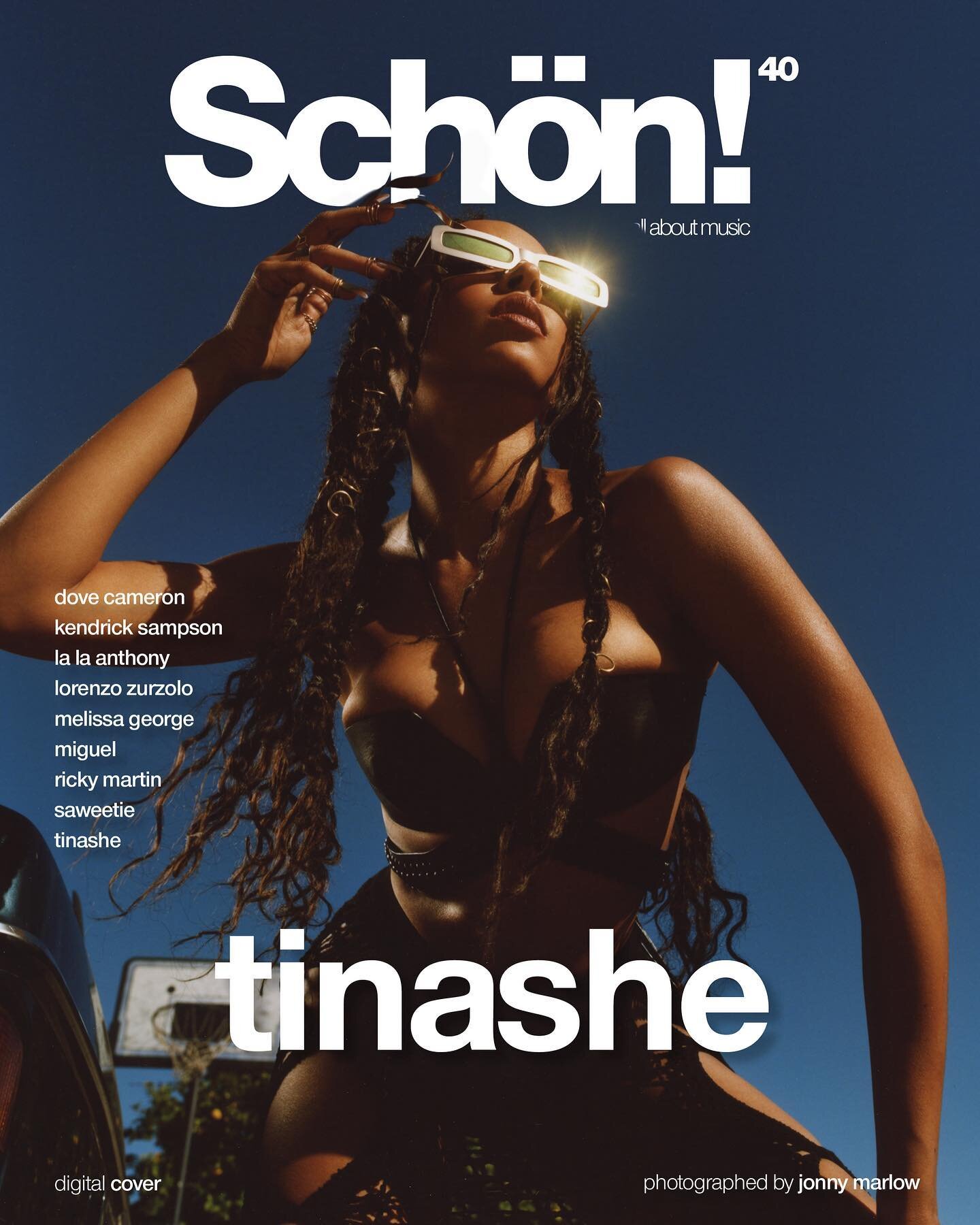 @tinashenow serving for the cover of @schonmagazine out today🔥🥵 ft @lauraestradajewelry metal manicure
🖤
photography. @jonnymarlow @earlymorningriot
fashion.@katieqian
fashion assistants. @katiebone @gizzellelavelle
hair. @ninajhair @SixK.LA 
make