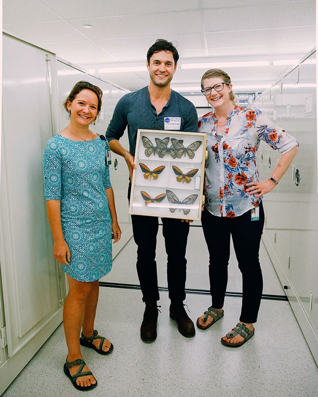 Huuuge thank you to these two brilliant women for showing me around the @fieldmuseum insect collection! Chicago has been such a fun city to explore, and seeing all of these incredible research specimens from around the world made it all the more spec
