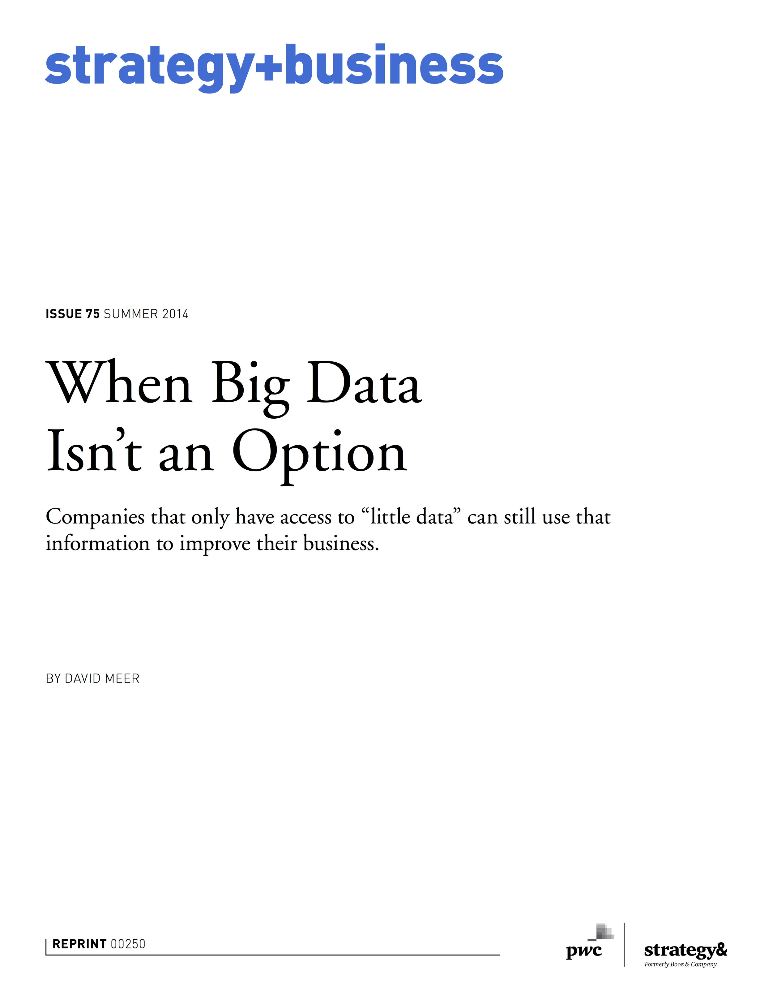When Big Data Isn't an Option cover.jpg