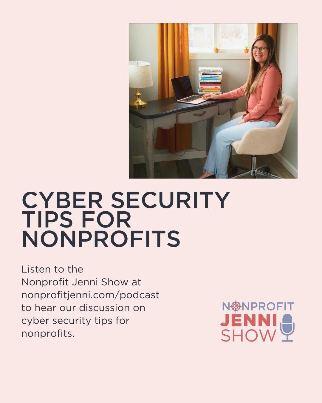 Curious about how to safeguard your missions data?

This week on the Nonprofit Jenni Show, We explore cybersecurity tips for nonprofits with a keen focus on main pillars of information security: people, processes, and technology.
Enhance your cyberse