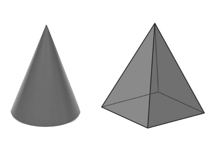 Призма и пирамида отличия картинки для детей