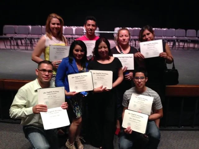 Award winners pictured from left to right: (top row) Mayra Lizeth Ochoa, Omar Martinez, Eva Malagon, Roxana Elizabeth Chicas; (bottom row) Juan Manuel Angel, Corina Antonia Romero, Rosa Mendoza and Rick J. Alarcon. Other award-winning SASS not pictured are Laura Irene Carranza Rodriguez, Ha T. Nguen, Nely Perez, and Karen Marcela Rojas.