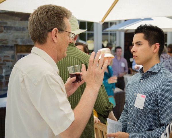Rick (right) at the Upward Scholars Celebration in June 2017.