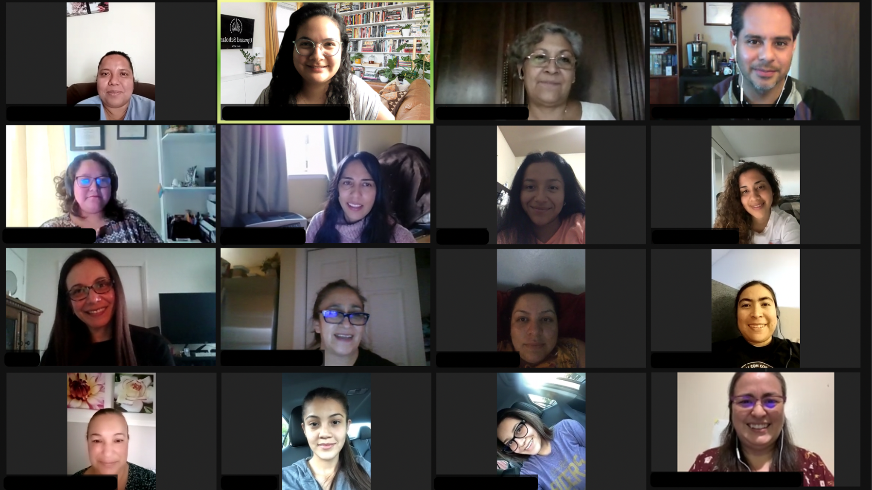 Plática Entre Familia — a safe space for students to share struggles and celebrate achievements