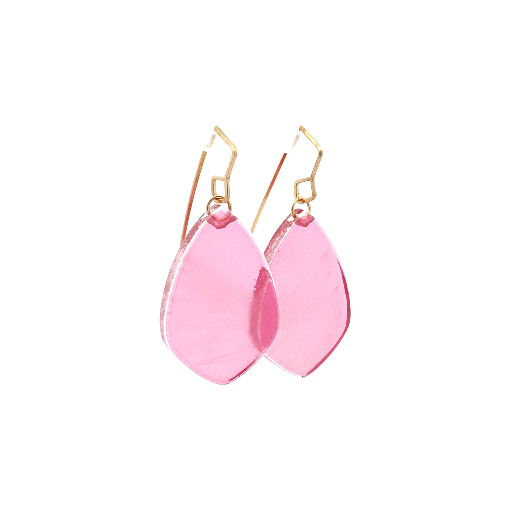 Light Ruby Small Teardrop Earrings