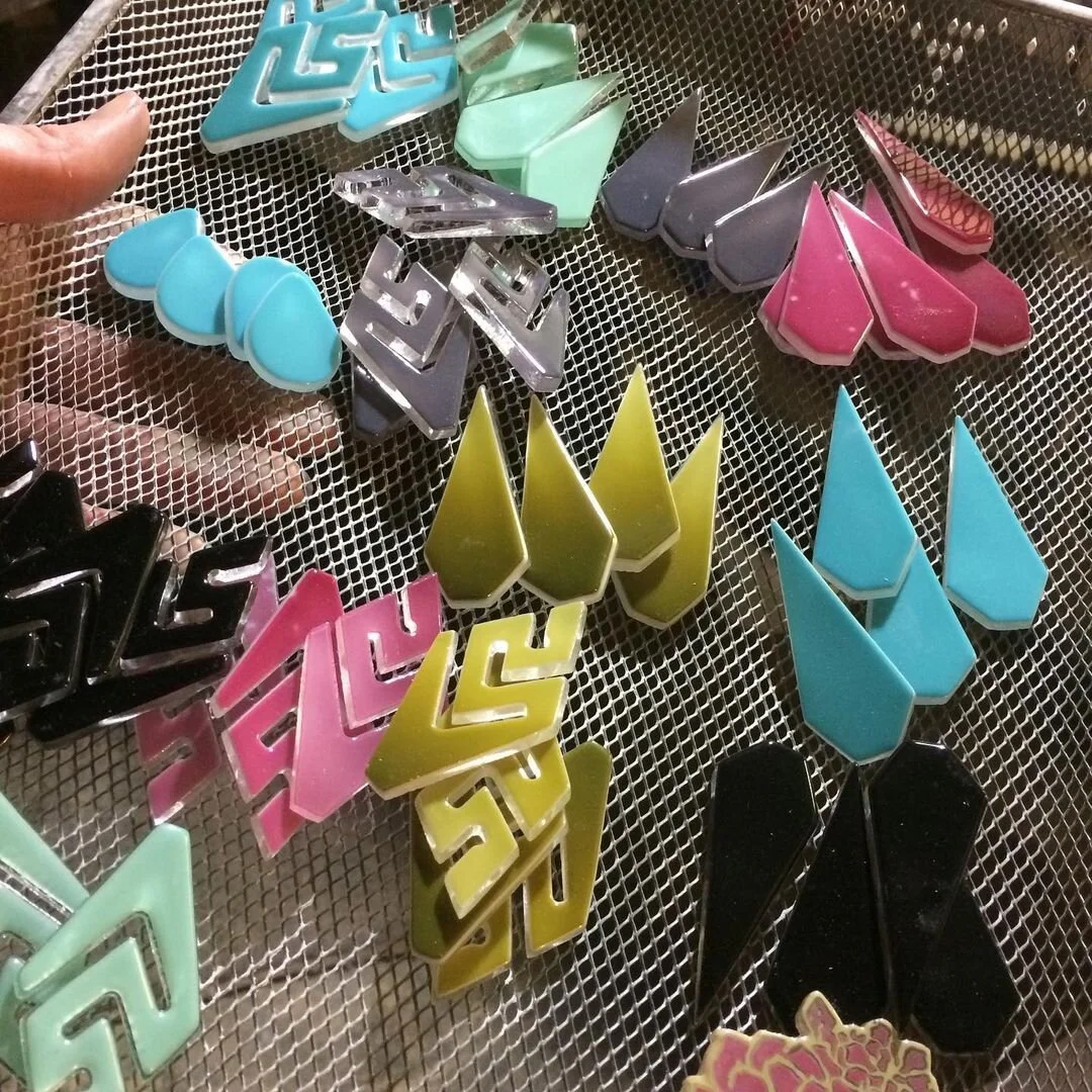 Pushing our limits with our line of blown glass earrings