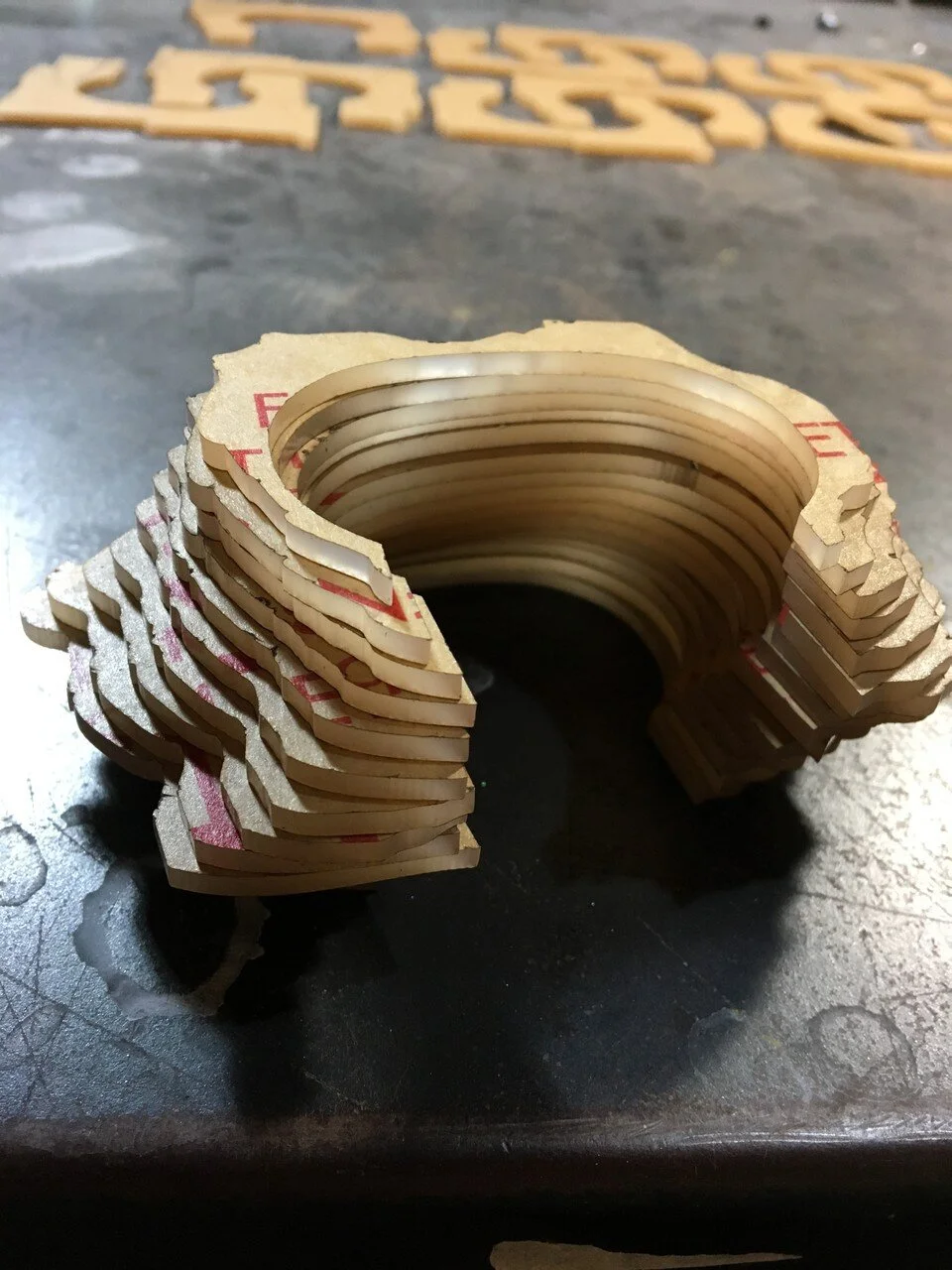 Laser Cut Wave Blend Cuffs 