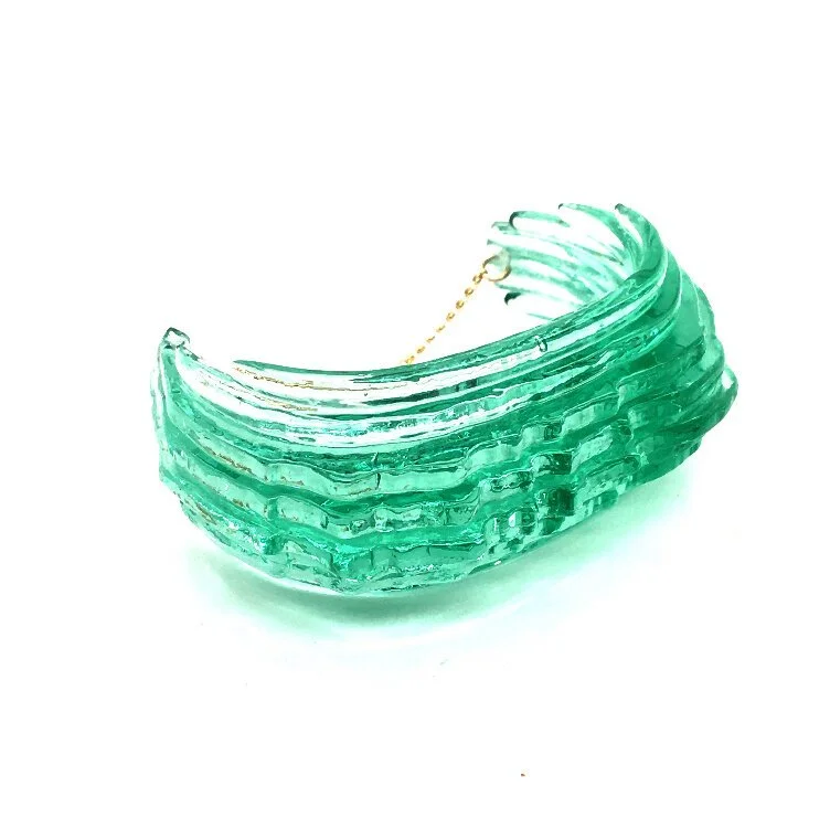 Jade Curly Moss Blend Cuff