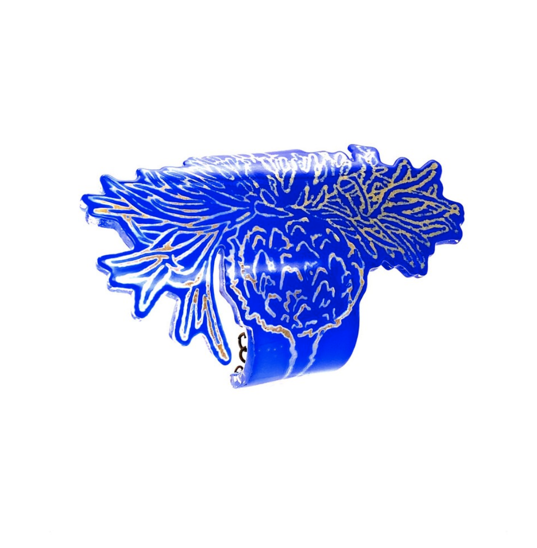 Blue Cornflower Cuff with Bulb