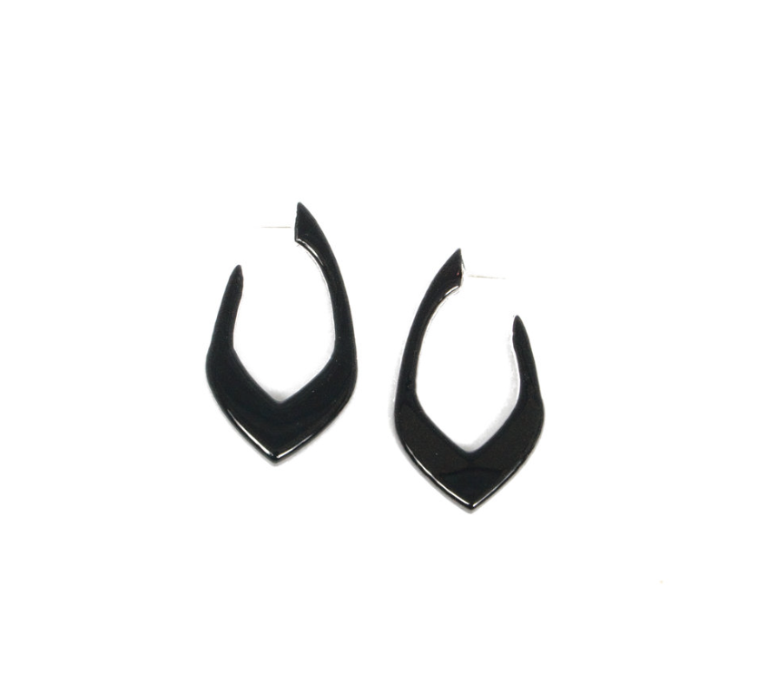 Inverted Open Deco Drop Earrings
