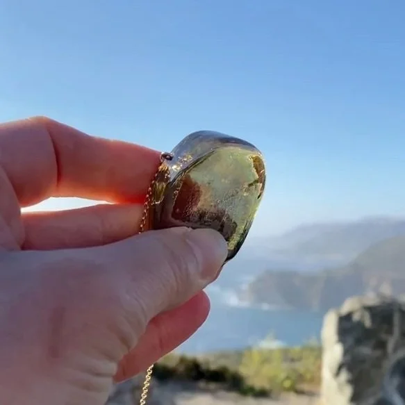 Hot Pressed Mini Ellipse Necklace