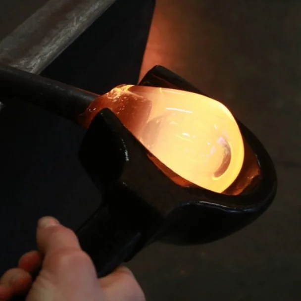 Jewel toned hand blown glass wearables