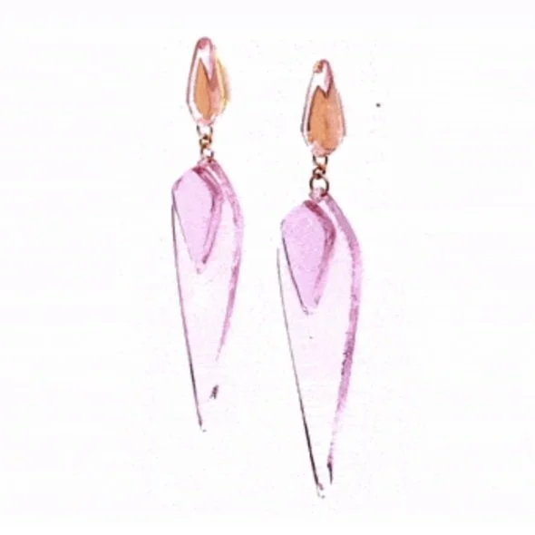 Double Deco Dagger Drop Earrings
