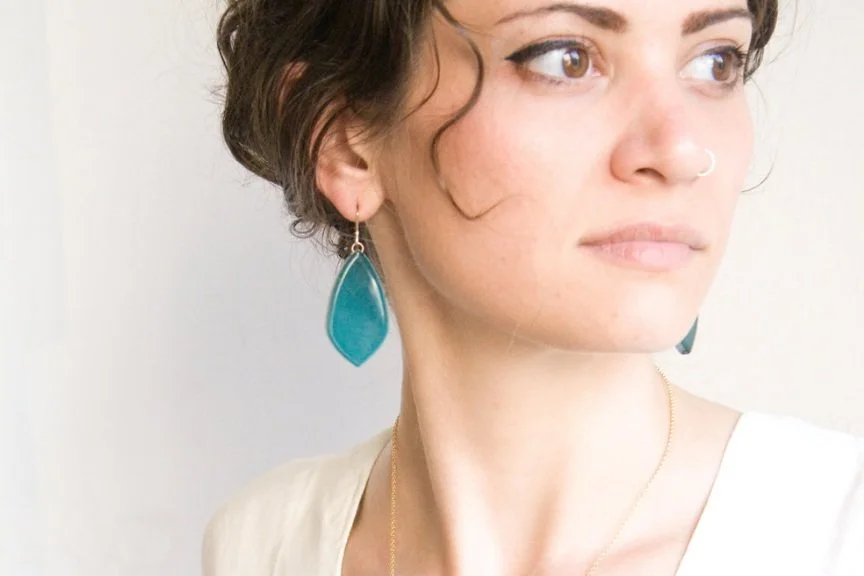 Deco Teardrop Earrings