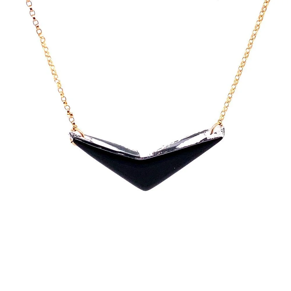 Black glass jewelry for spring?