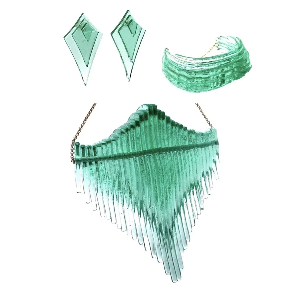 Appreciating bold, beautiful — glass. 