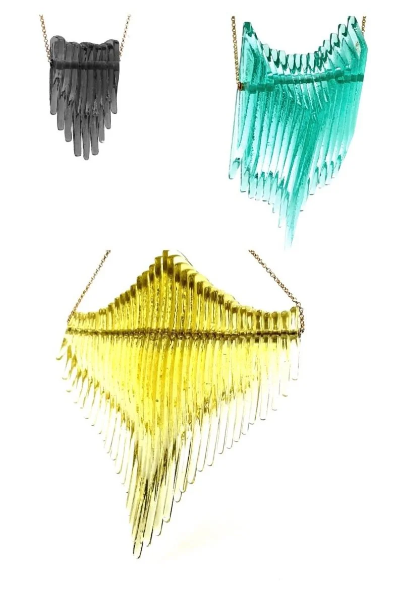 Kinetic Mini Shield, Shield, &amp; Large Deco Necklaces