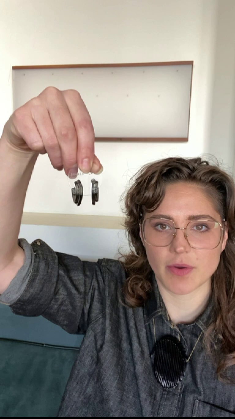 Double Blunt Deco Dagger Earrings