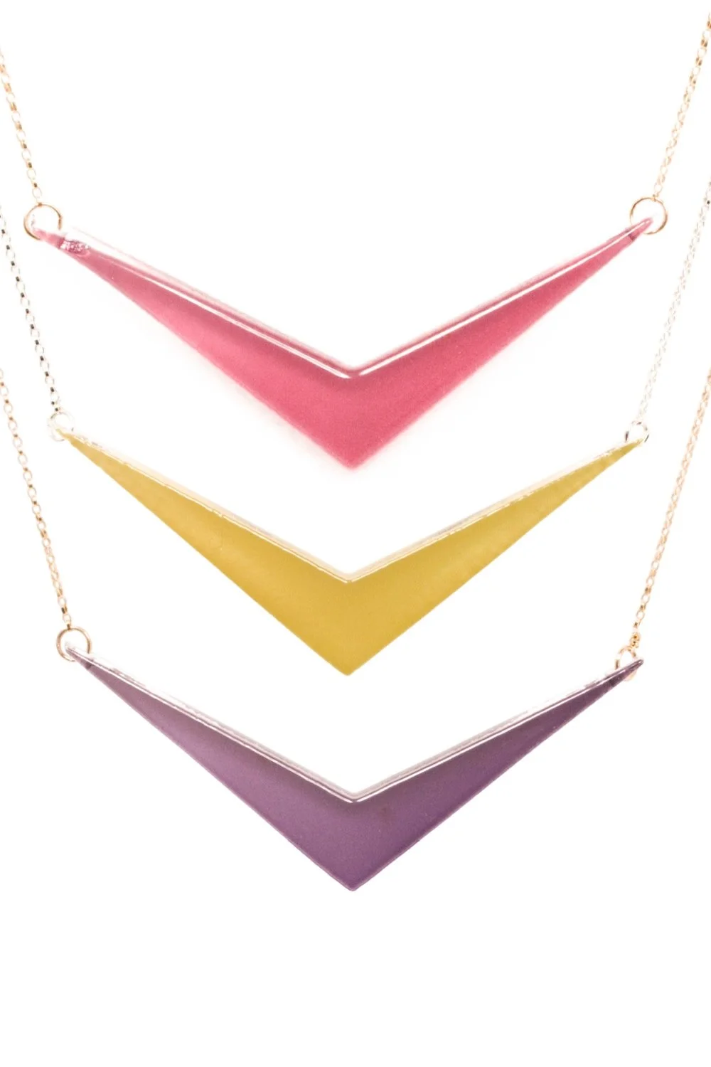 Large "V" Necklaces