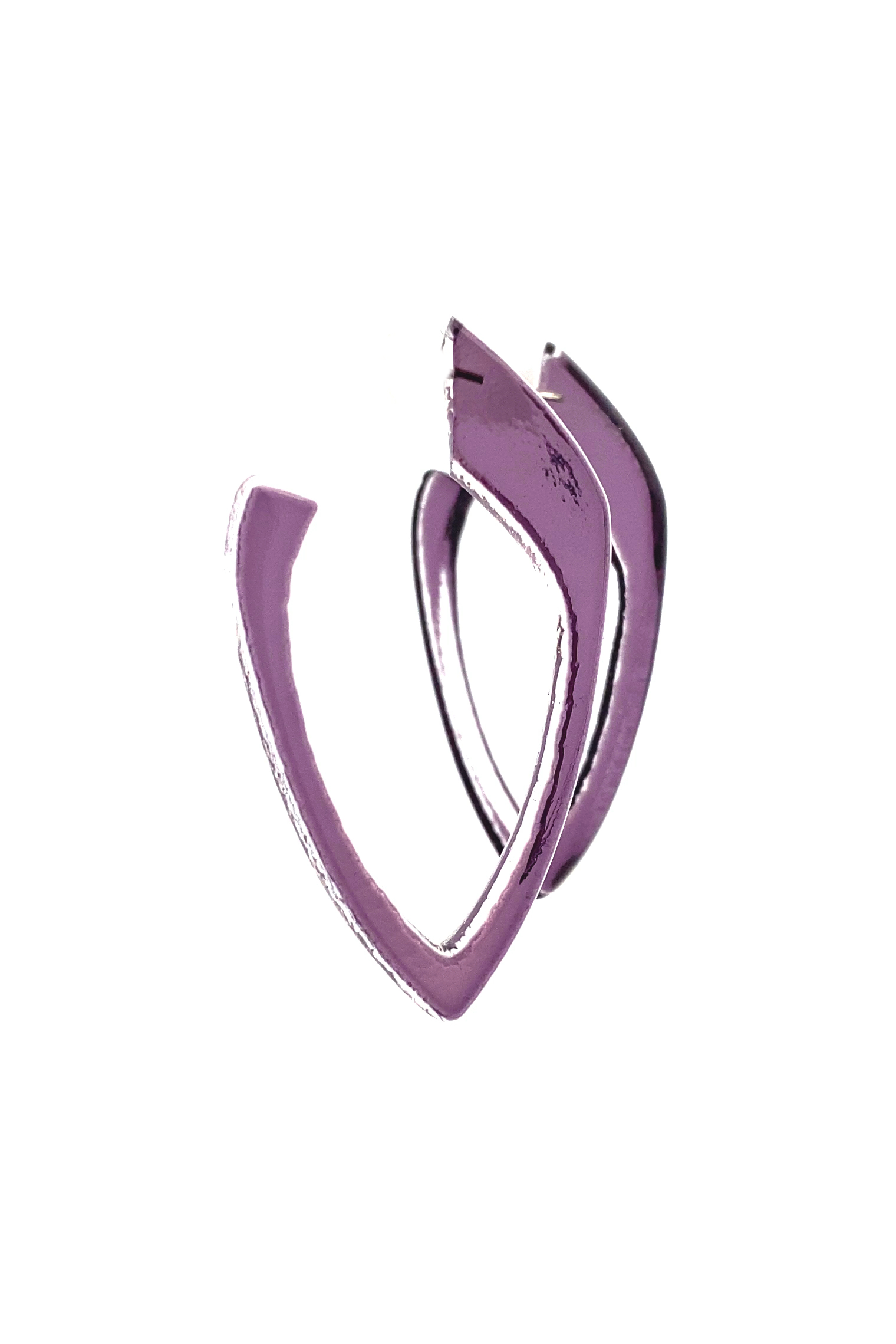 Open Deco Drop Post Earrings in Indigo