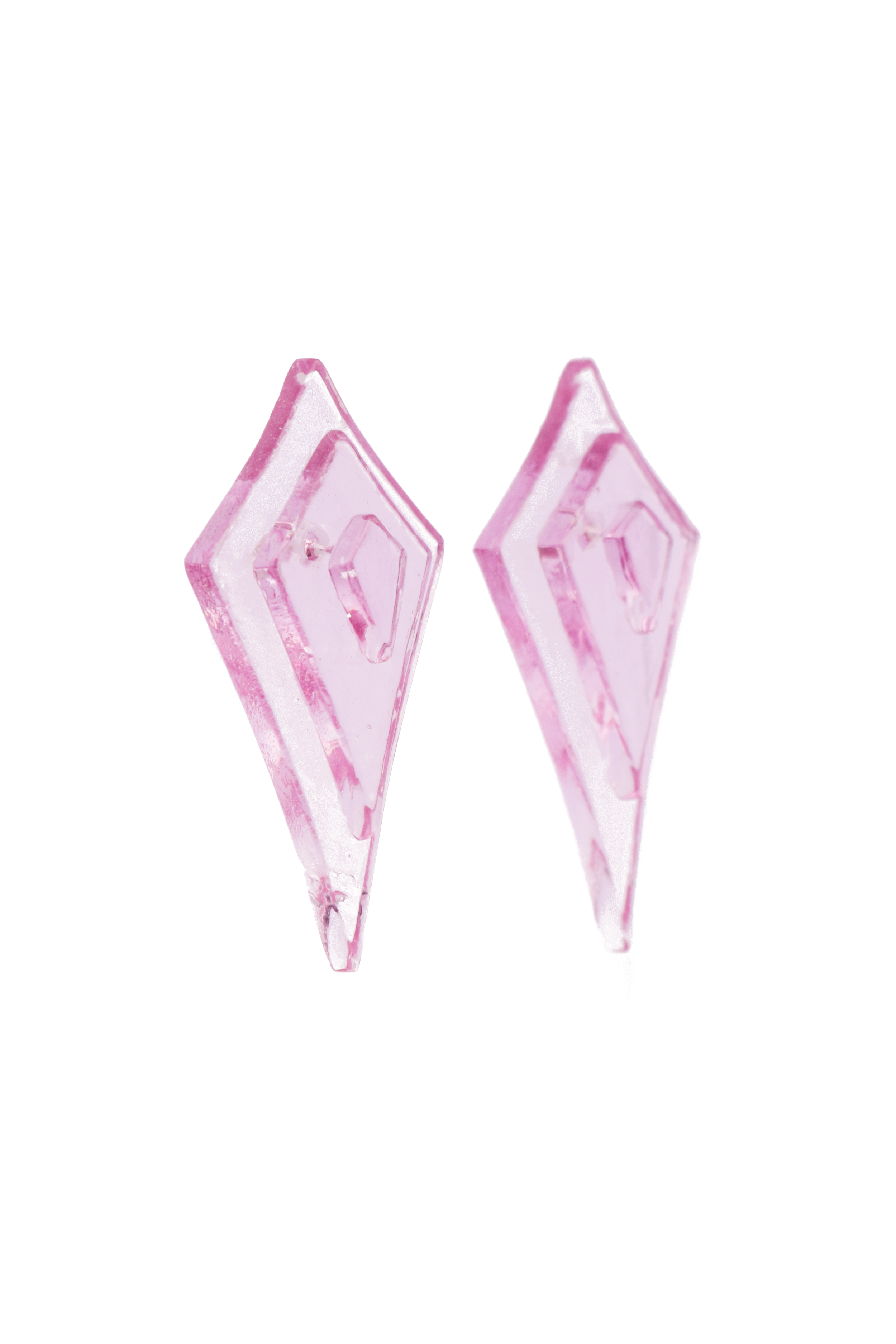 Stacked Diamond Post Earrings