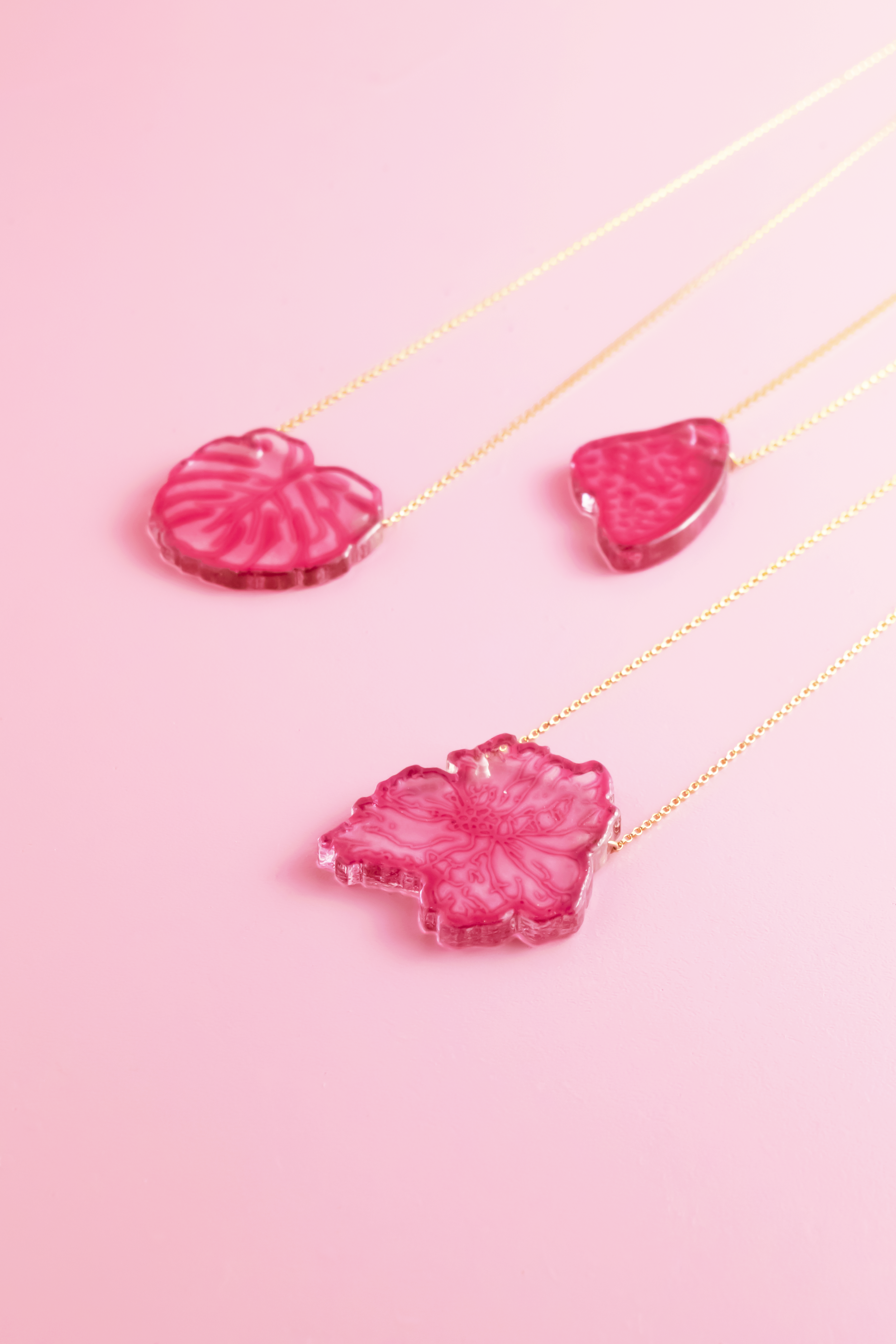 Wearable Imagery Necklaces in Ruby