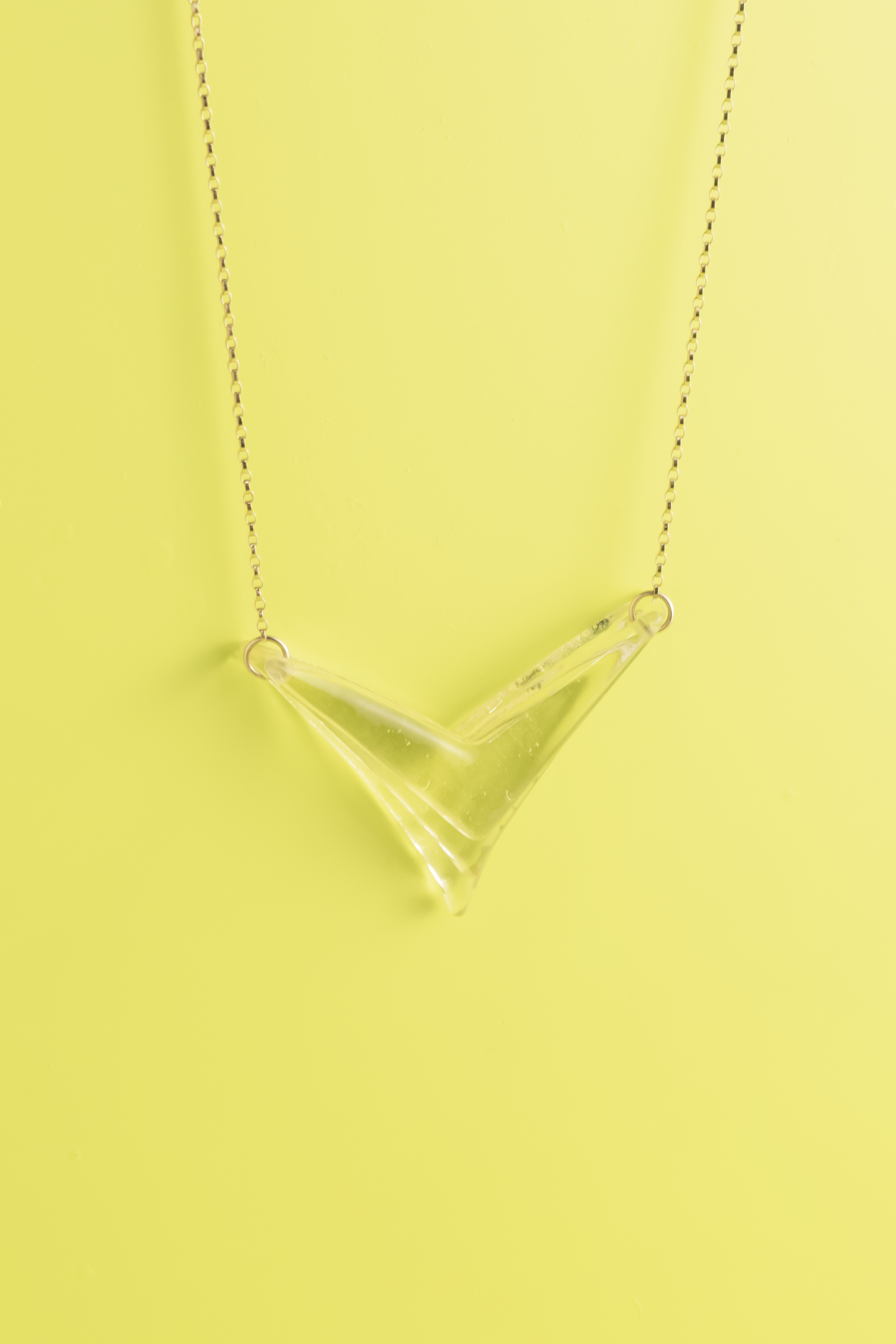 Stacked Deco V Necklace