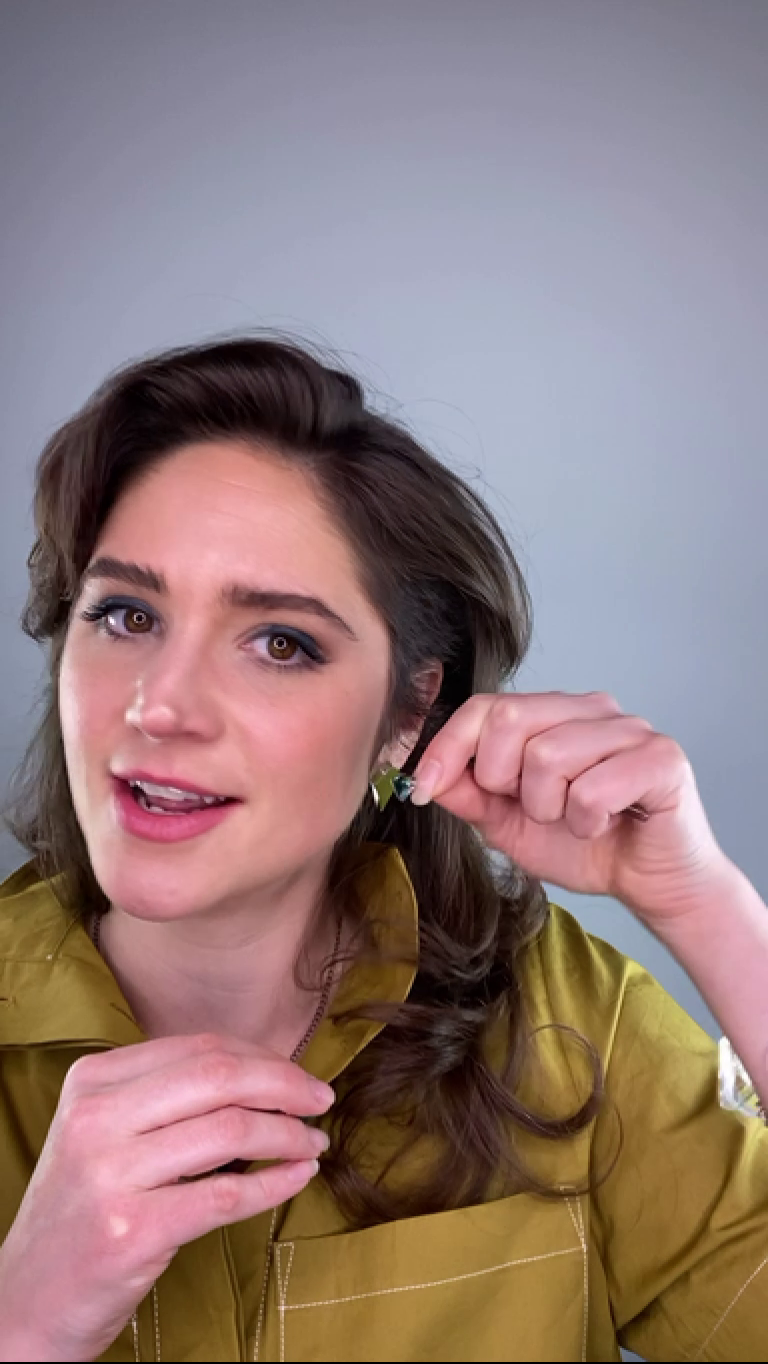 Mini Deco Diamond Post Earrings