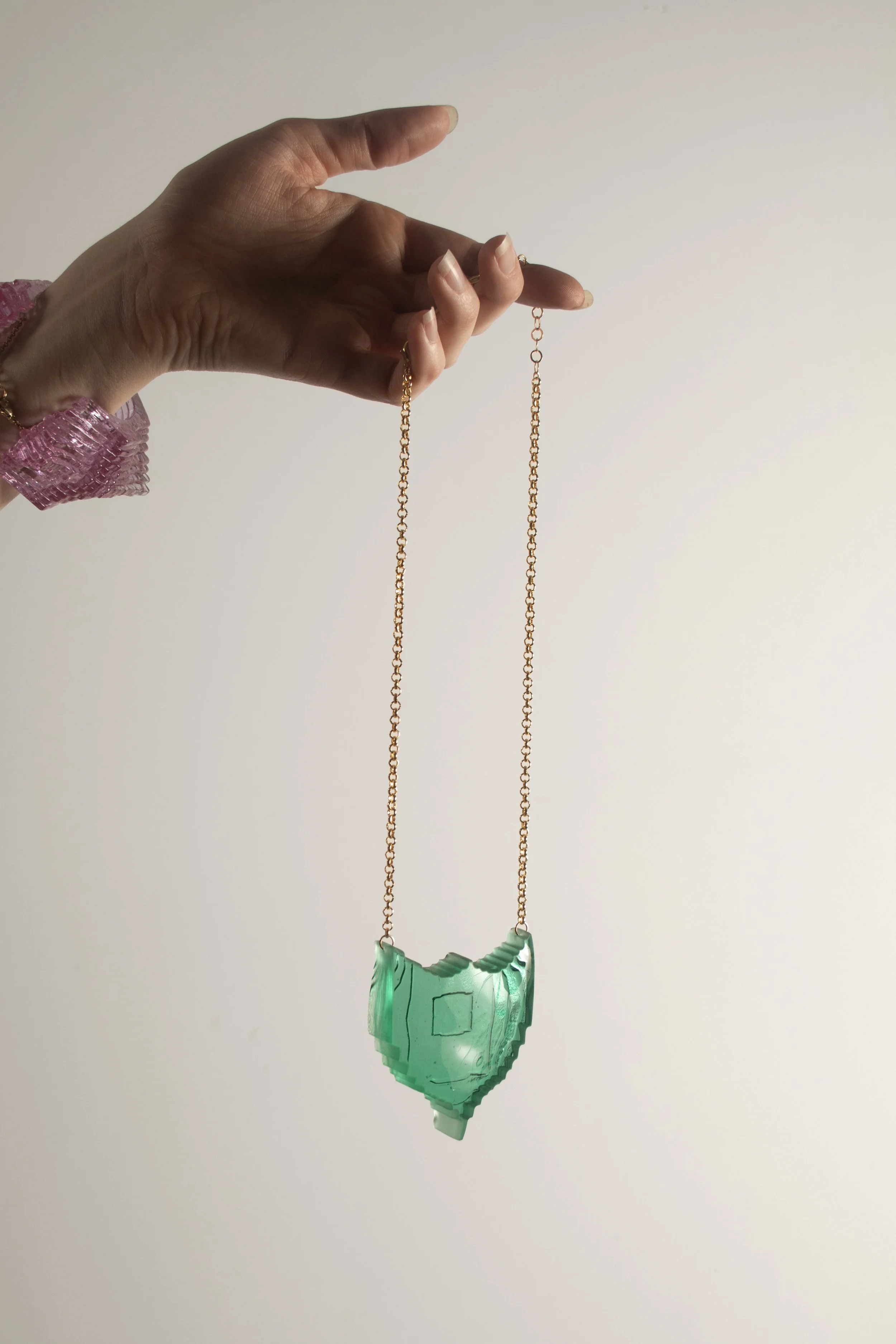 Fitted Shield in Jade