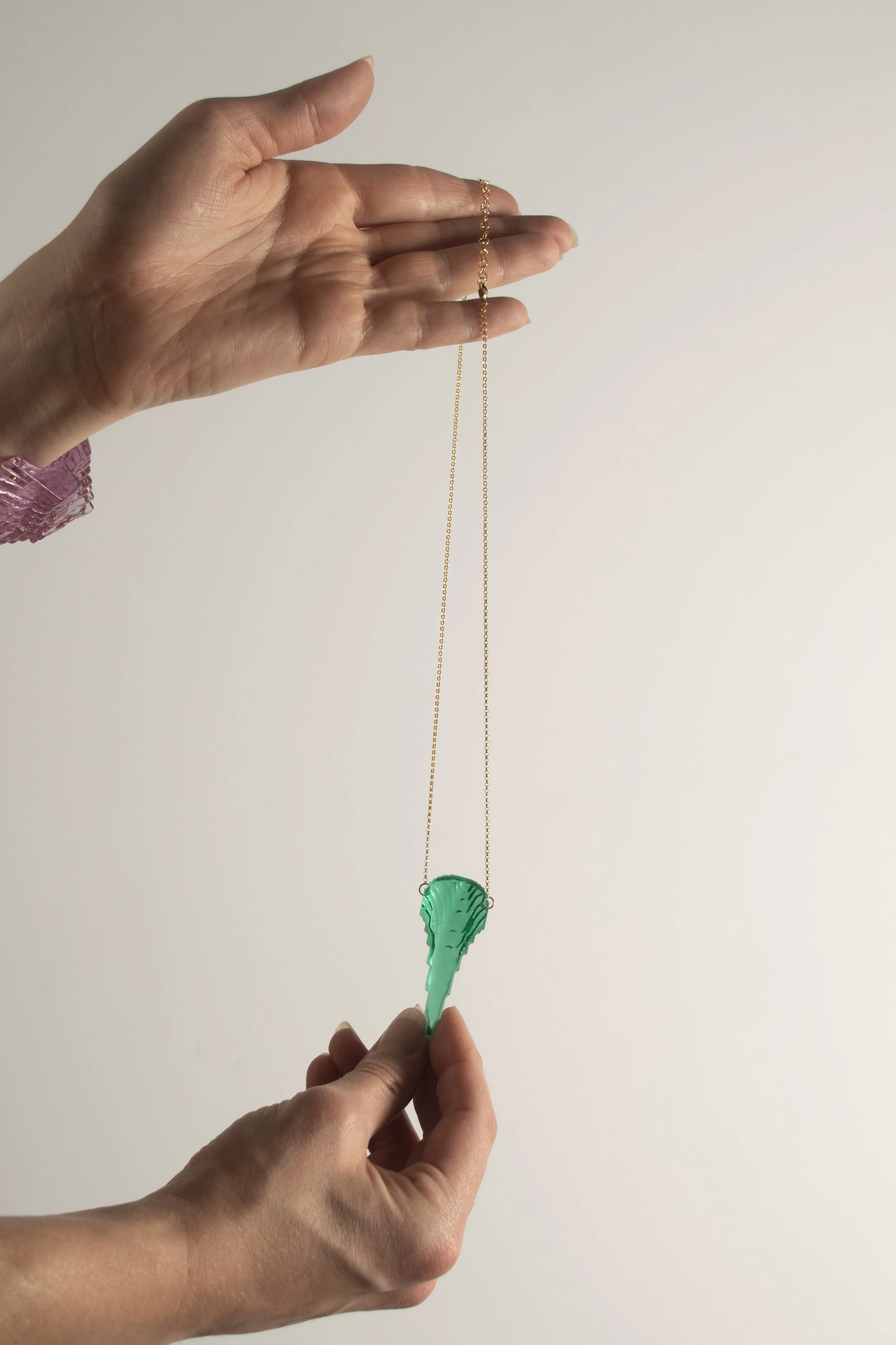 Mini Topographic Dagger in Jade
