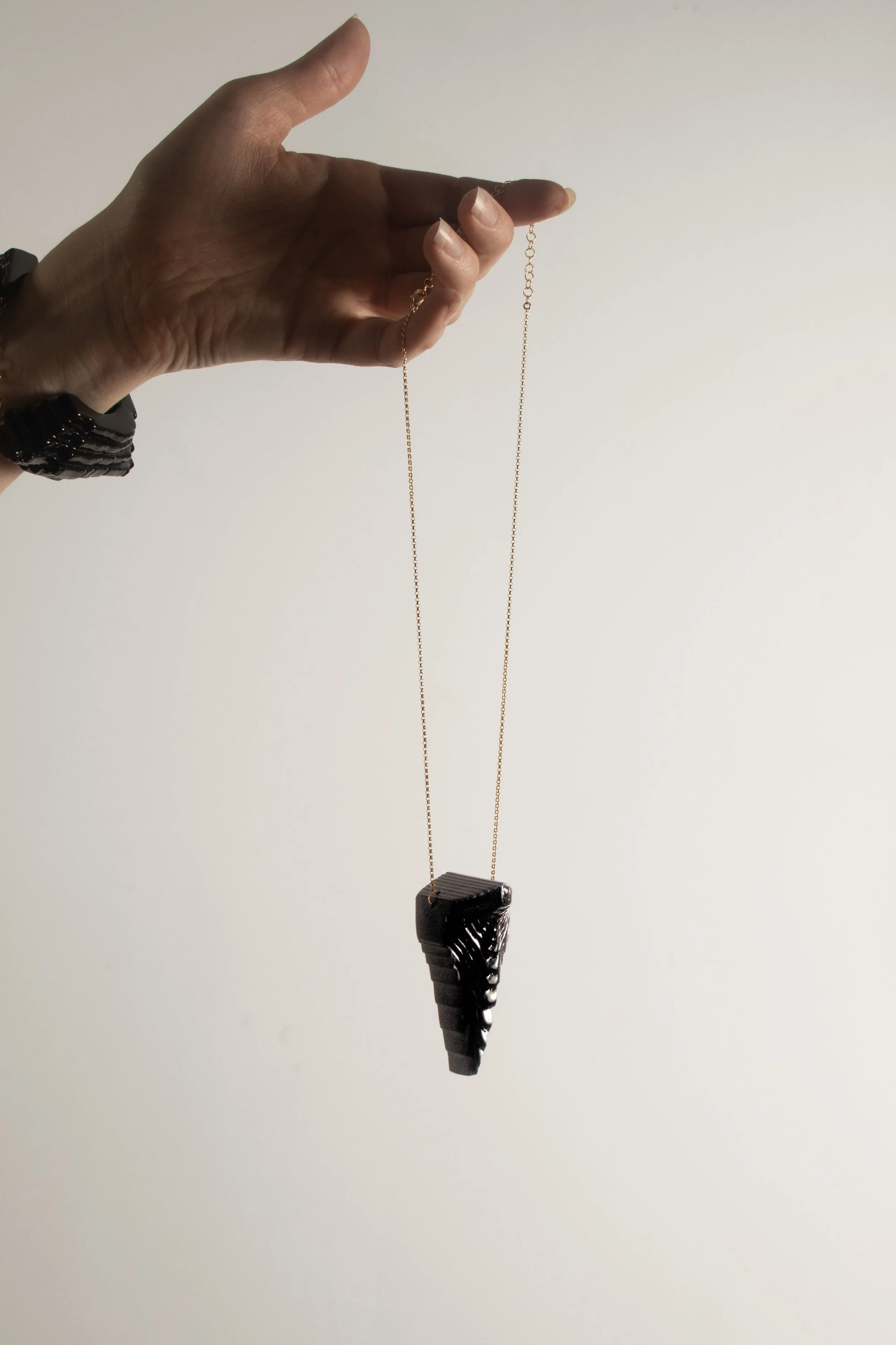 Mini Topographic Dagger in Black