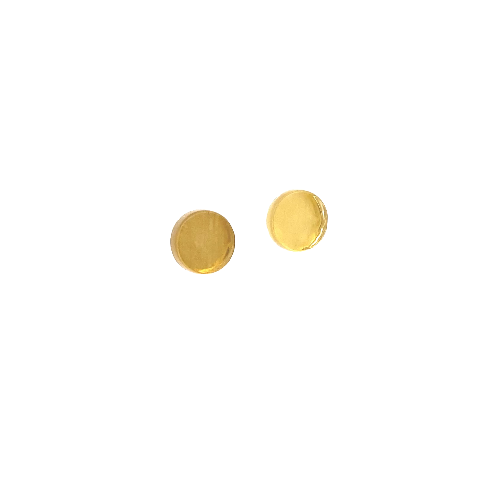 Chipped Clear Circle Studs